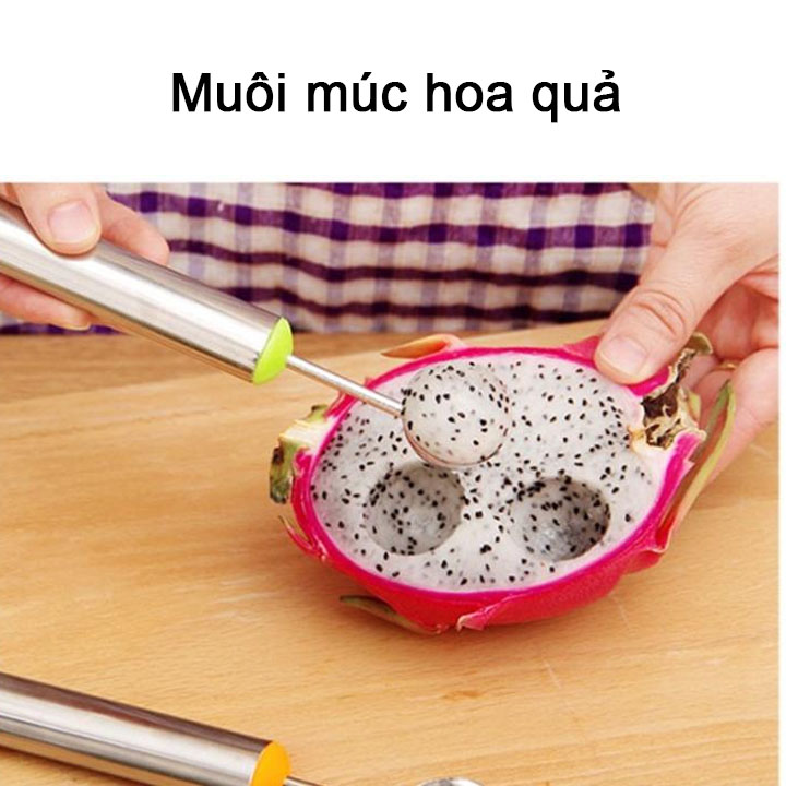 Muỗng múc hoa quả, múc kem bằng inox chuyên dụng