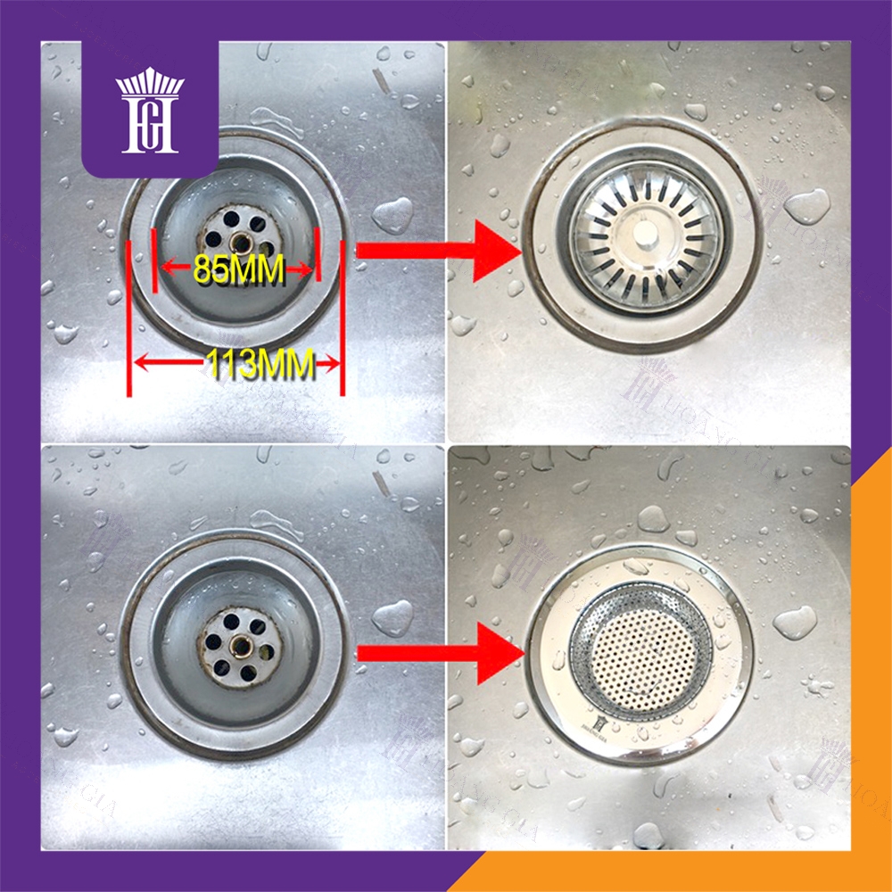 Lọc Rác Inox Chậu Rửa Bát 11.5cm - Lọc Rác Bồn Rửa Chống Tắc Cao Cấp - HG Home