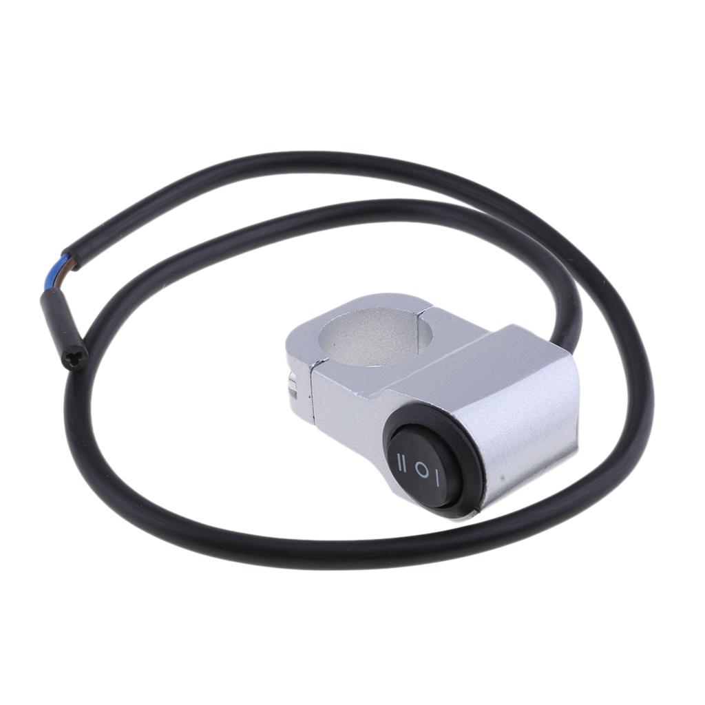 CNC Aluminium 7/8 "Công Tắc Bật / Tắt đèn Pha Tay Lái Xe Máy