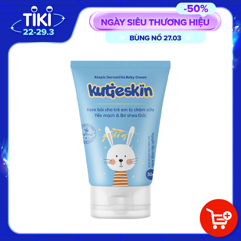 Kutieskin 30gr giành cho da bé bị chàm sữa