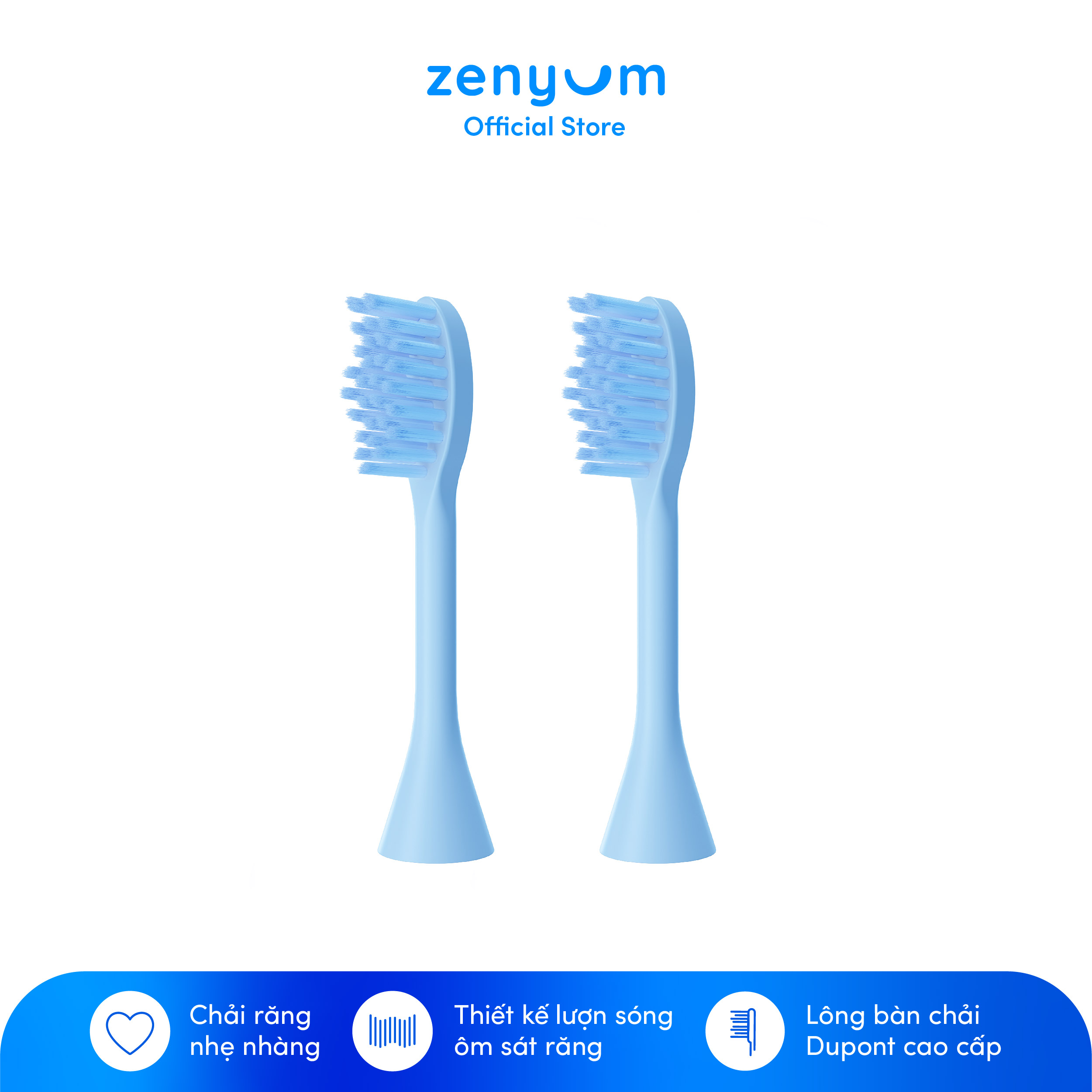 Bộ 2 Đầu thay thế bàn chải điện ZenyumSonic Spark