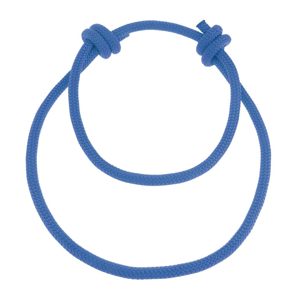 2x6mm Heat Resistant Rock Climbing Knotted Pre-sewn Prusik Cord Blue