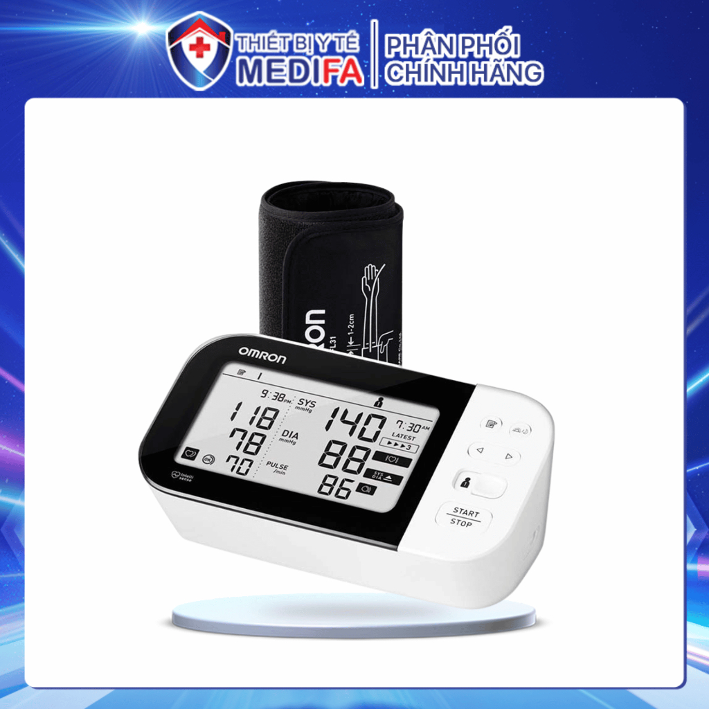 Máy Đo Huyết Áp Bắp Tay Omron Hem7361T - Cảnh Báo Nguy Cơ Đột Quỵ Sớm.