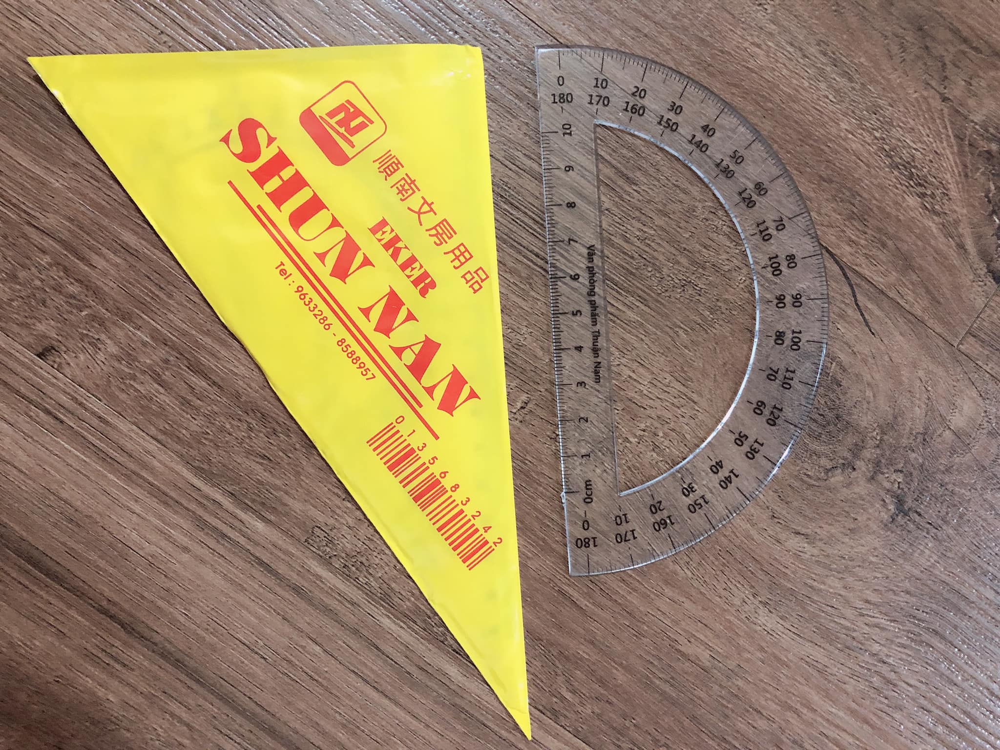 Thước đo độ / Thước Eker Shun Nan 15cm