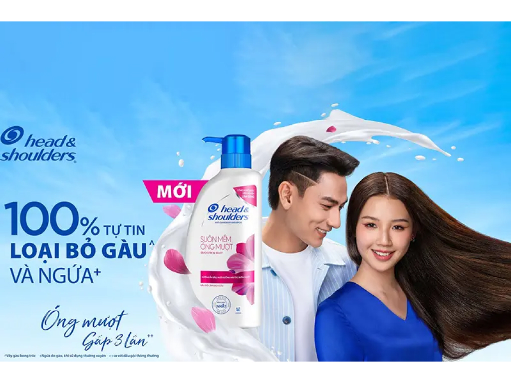 Dầu gội Head &amp; Shoulders Suôn Mềm Óng Mượt 850ML
