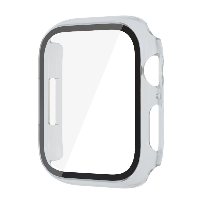 Ốp Case PC Color Mặt Kính Cường Lực cho Apple Watch Series 7 (Size 41mm/45mm)