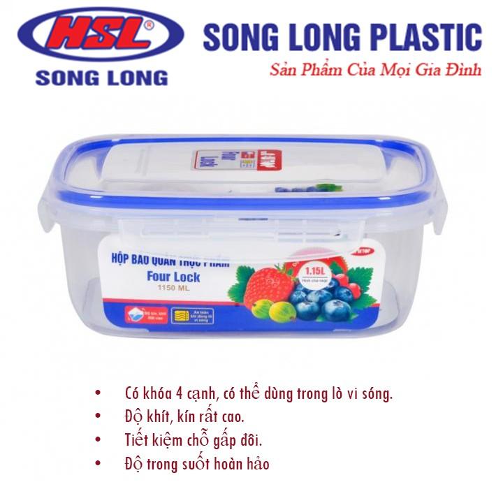 Combo 6 Set 3 hộp trữ đồ đông lạnh - hộp nhựa Song Long (MS: 2508) - br00315