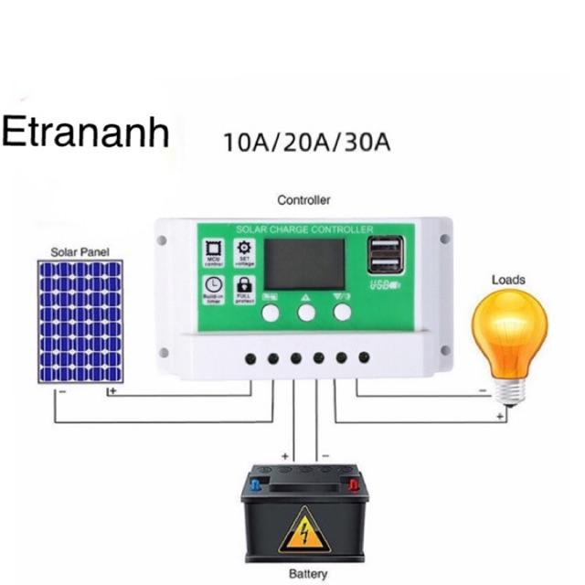 bộ điều khiển sạc năng lượng mặt trơi cho pin lithium sắt phốt phát- acquy chì