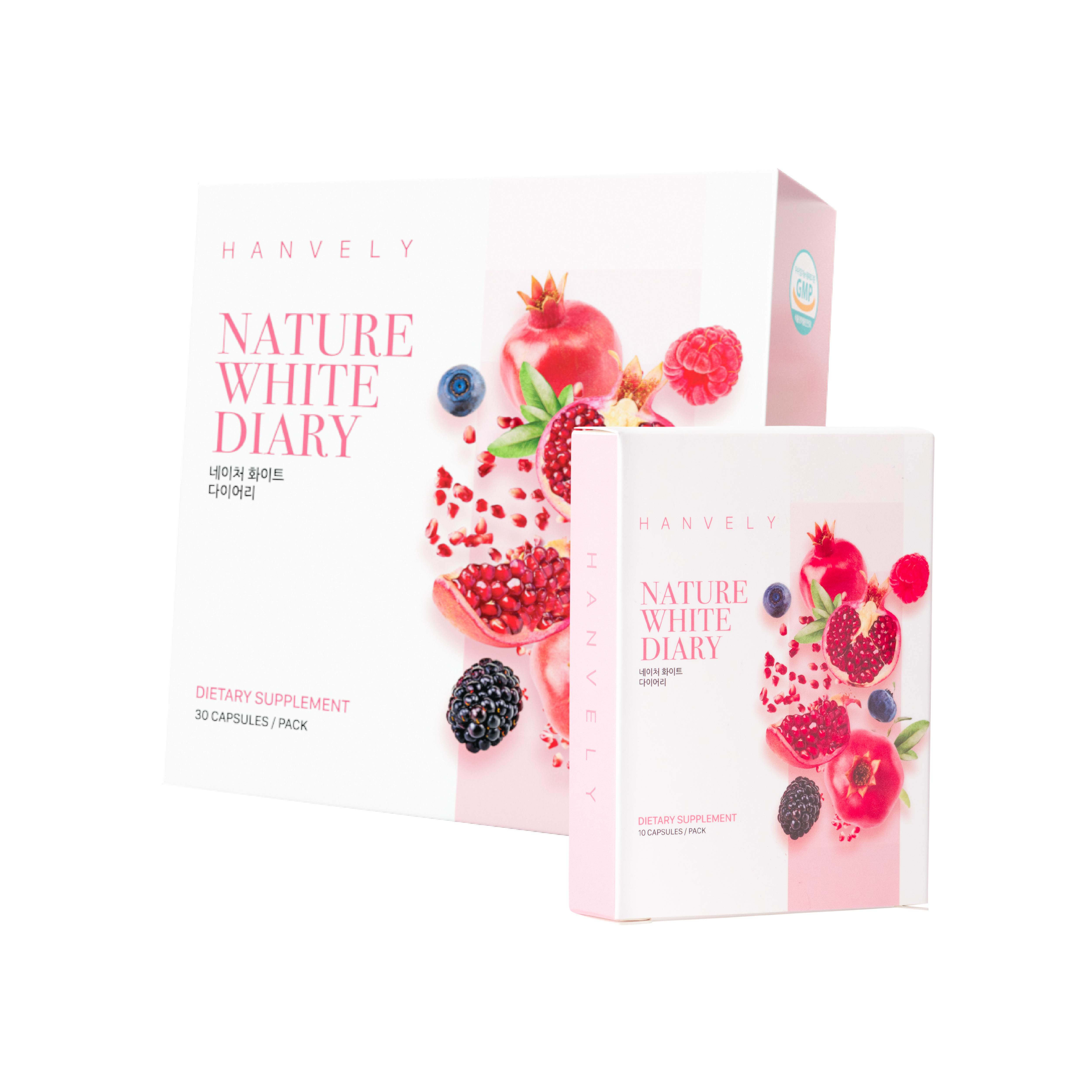 Combo 40 viên uống trắng da, giảm nám Hanvely Nature White Dairy