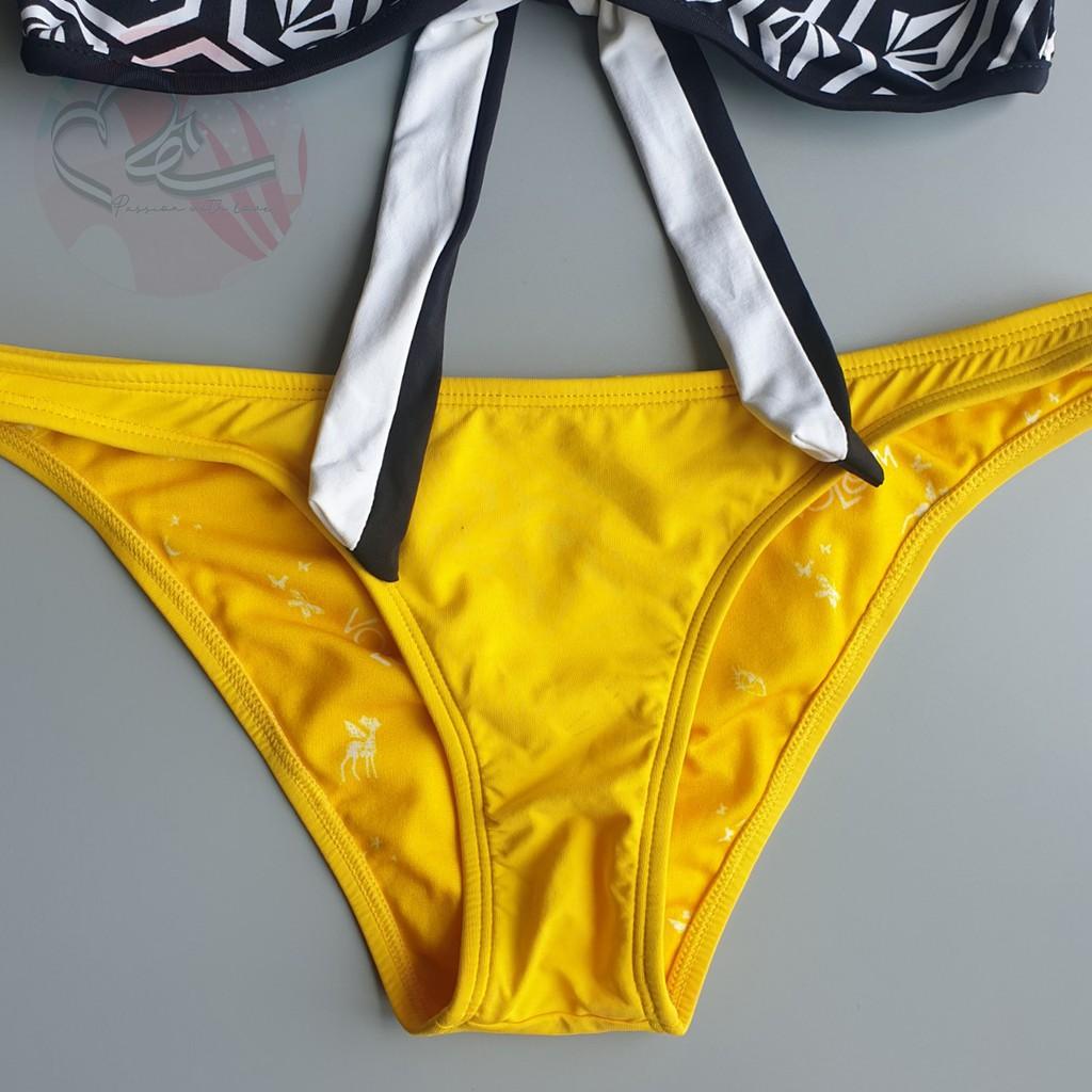 Bộ bơi hai mảnh áo quây phối quần lưng thấp Vol Com xuất khẩu Mỹ