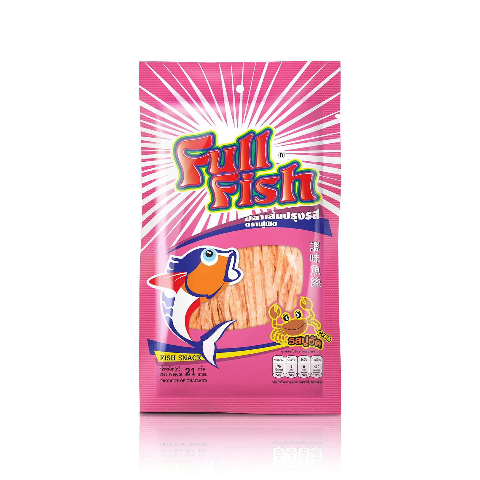 12 gói Snack cá Full Fish vị cua - 21g