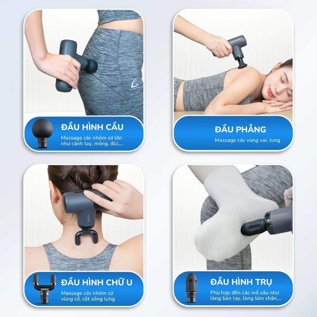 Máy massage cầm tay Sothing BUMAS M14, mát xa toàn thân giúp thư giãn, giảm nhức mỏi cơ- Hàng chính hãng
