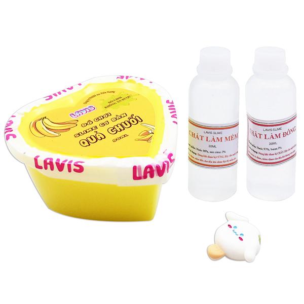 Đồ Chơi Slime Cơ Bản Lavis: Quả Chuối - 90 ml