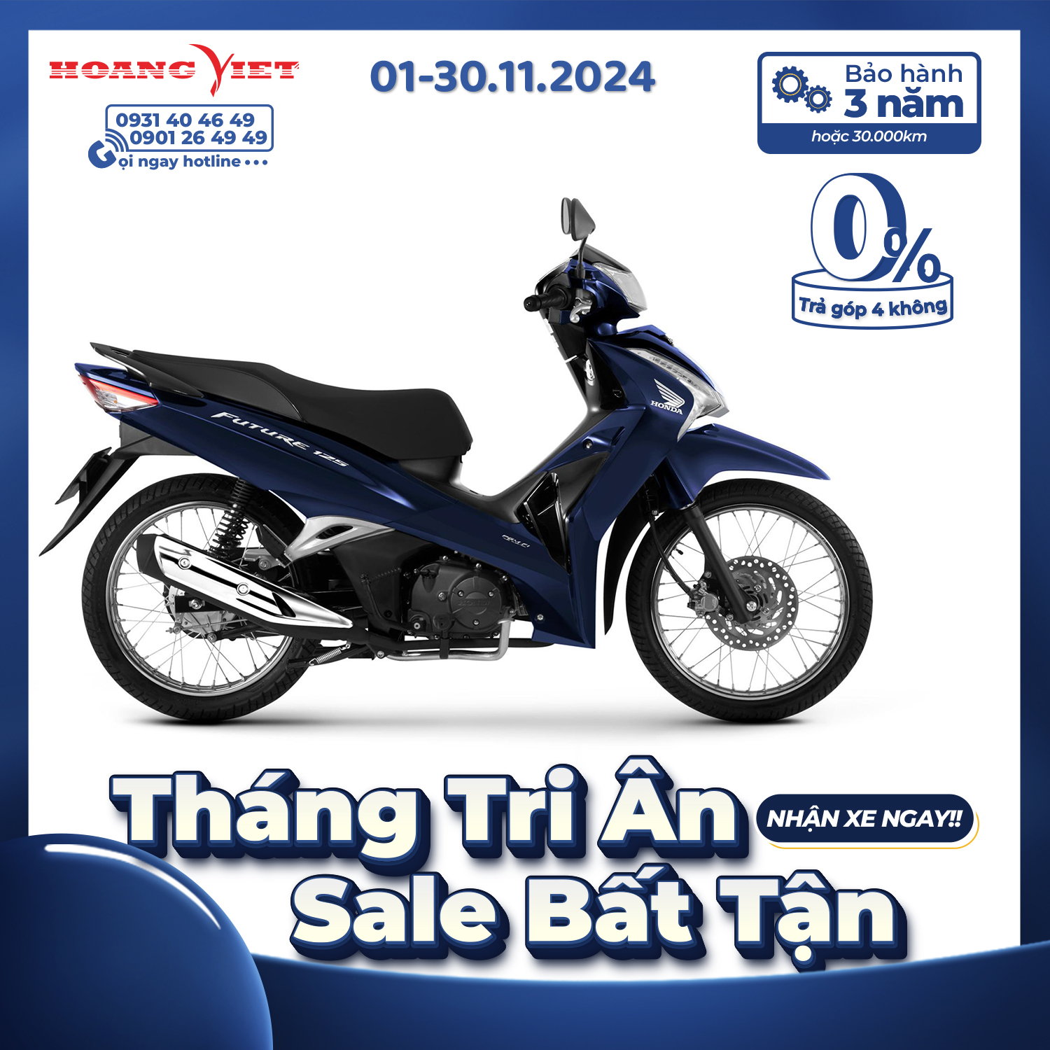 Xe Máy Honda FUTURE 125 FI 2024 - Phiên Bản Tiêu Chuẩn