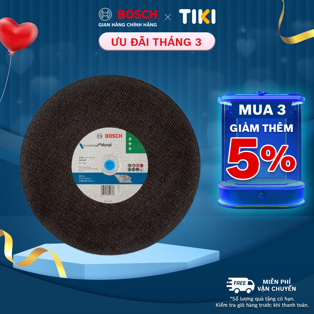 Đá Cắt Bosch (355 x 3 x 25.4mm) - Sắt