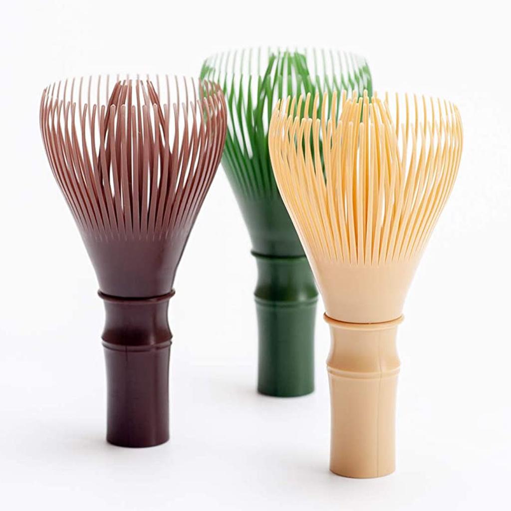 Set Chổi nhựa cao cấp Chasen Resin để pha matcha - Gồm cả đế giữ chổi Naoshi