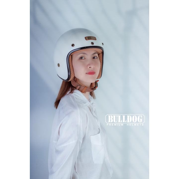 MŨ BẢO HIỂM 3/4 BULLDOG HELI SỢI THUỶ TINH - GARA20