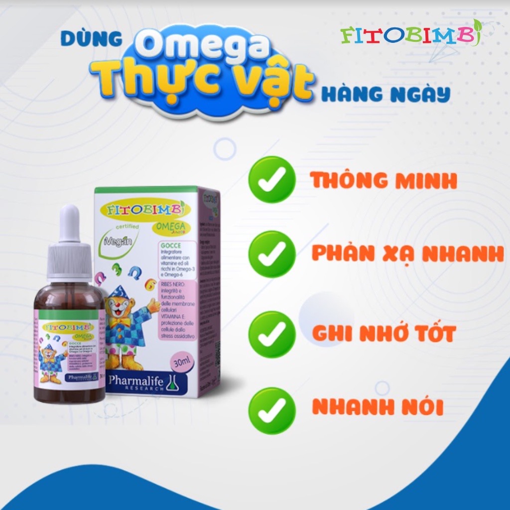 Fitobimbi Omega Junior 30ml Kèm Quà Tặng