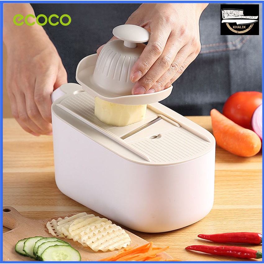 Bộ nạo cắt rau củ đa năng 6 lưỡi dao bào sợi, cắt lát tiện lợi - ANVD Ecoco E1909