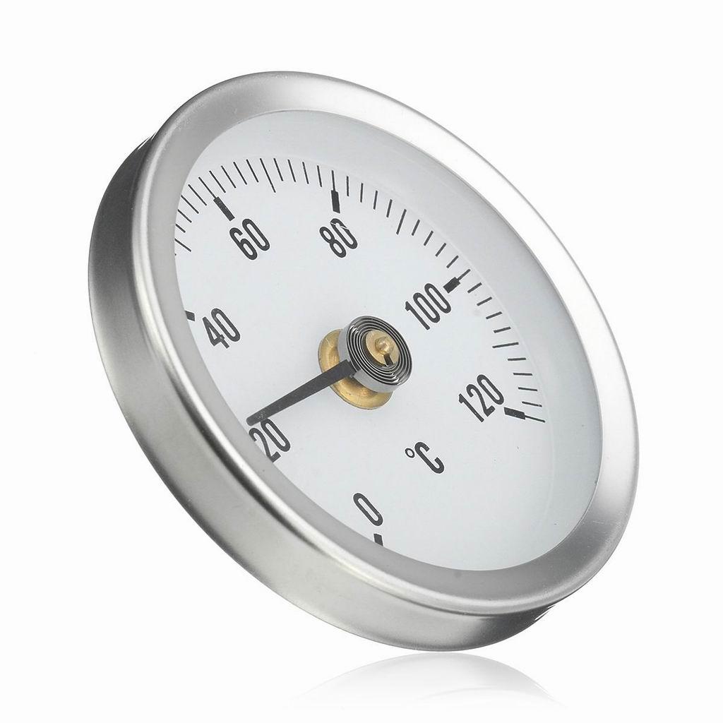 63mm Clip-on Cutting Die Pipe Thermometer Temperature Gauge Clip-On with Spring 0-120℃
