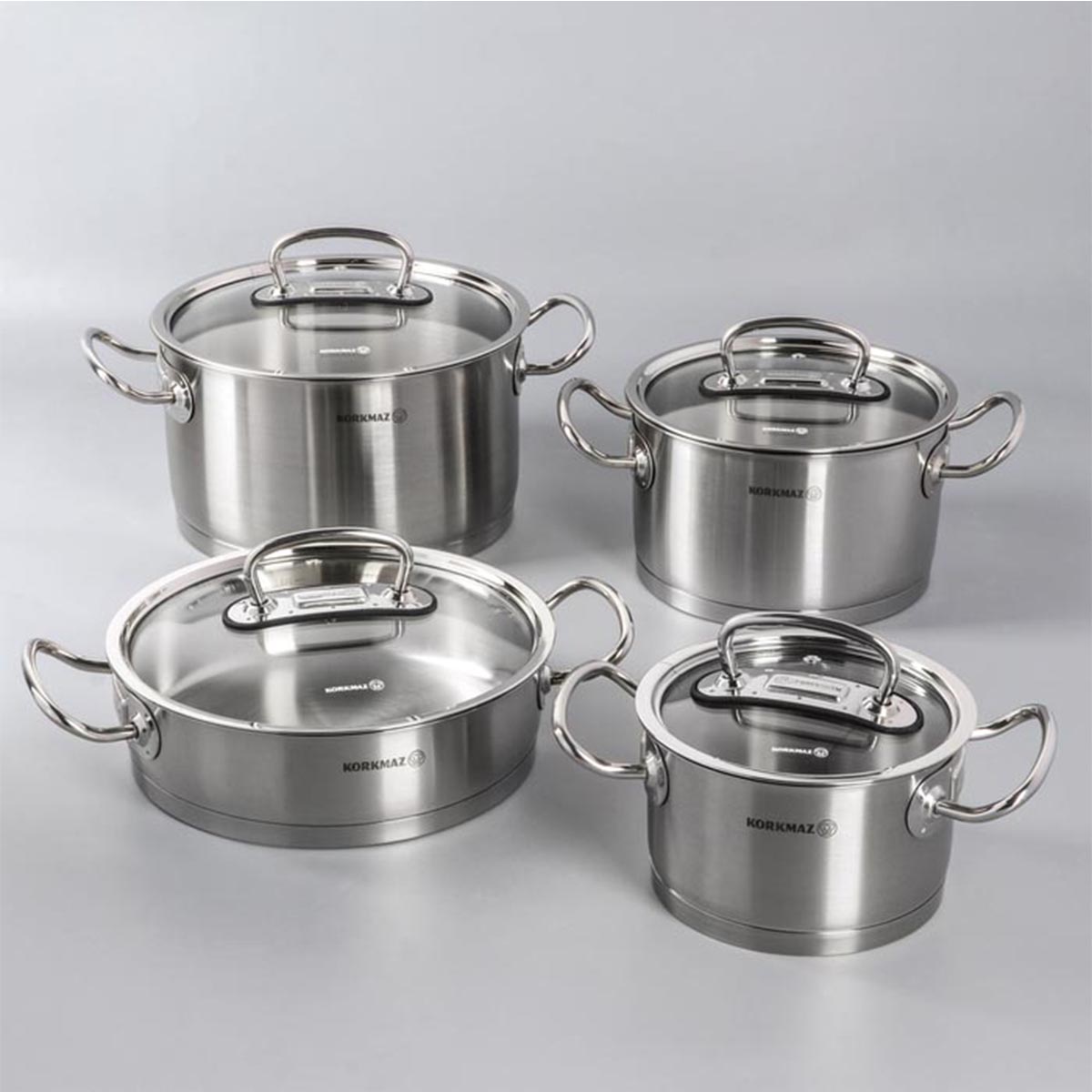 Bộ 4 nồi inox 18/10 Korkmaz Proline