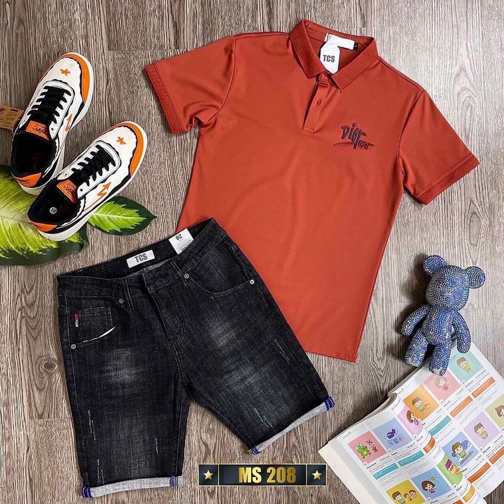 Quần short jean chất bò co giãn- quần lửng nam nhiều mẫu thời trang TINA ms205
