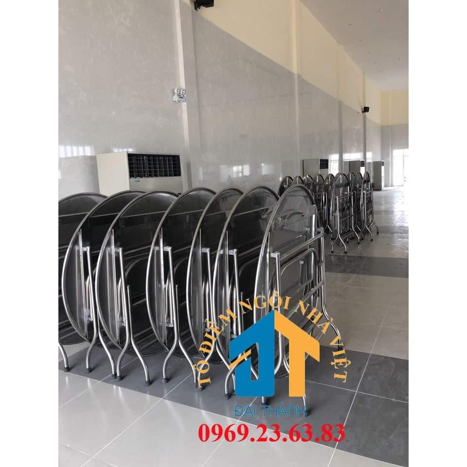 Bàn tròn inox 304 ngang 1m2 ĐẠI THÀNH