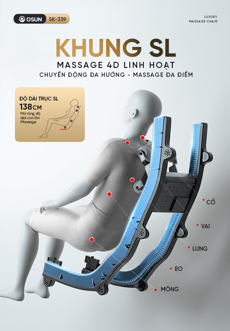 Ghế Massage Toàn Thân OSUN ZASAMI  SK-339