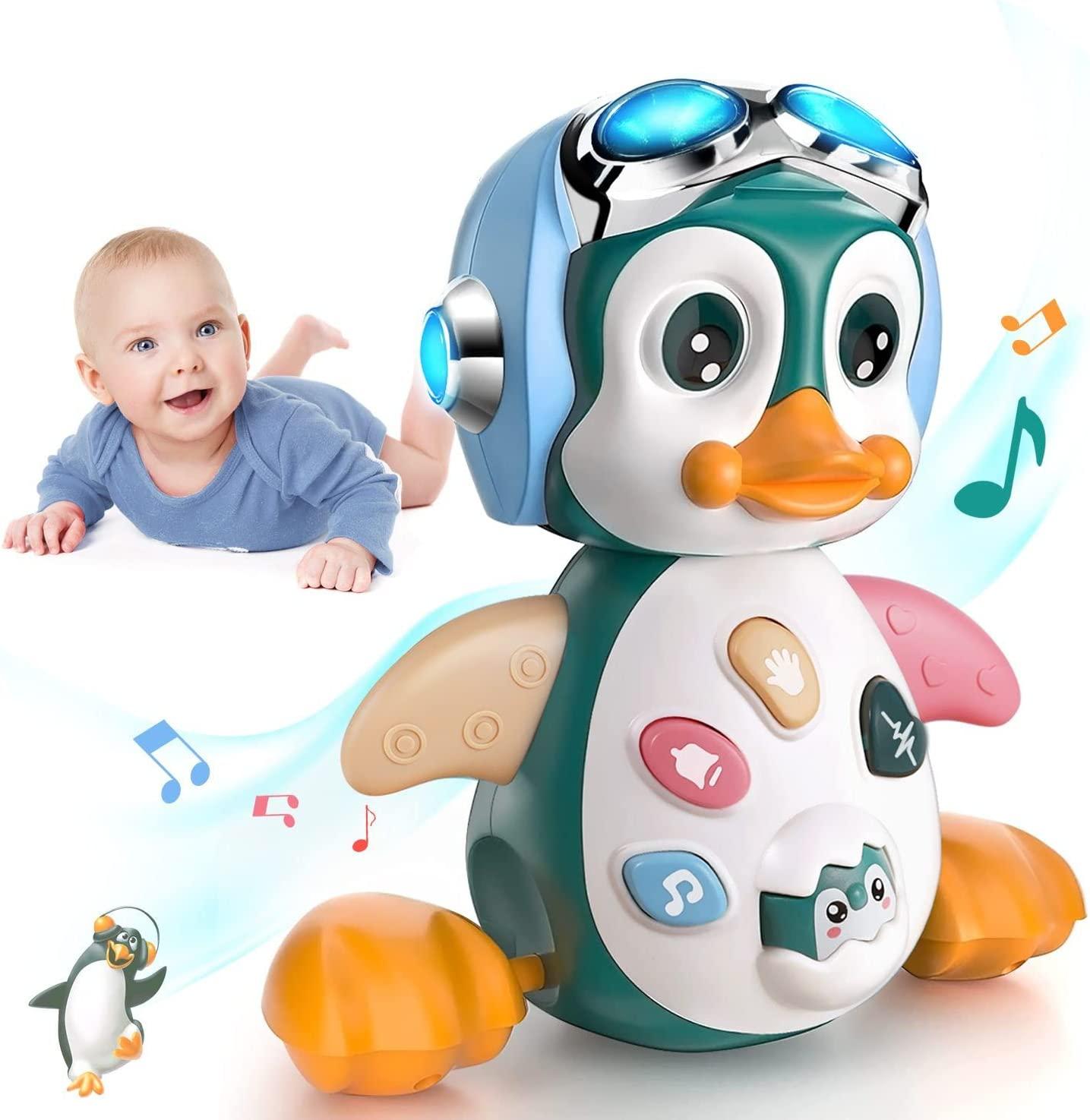 Đồ chơi âm nhạc em bé từ 1 năm quà tặng cho bé gái, Crawling Music Đồ chơi đồ chơi Baby từ 10 12 18 tháng với ánh sáng / âm thanh, học đồ chơi cho trẻ em từ 12 tháng