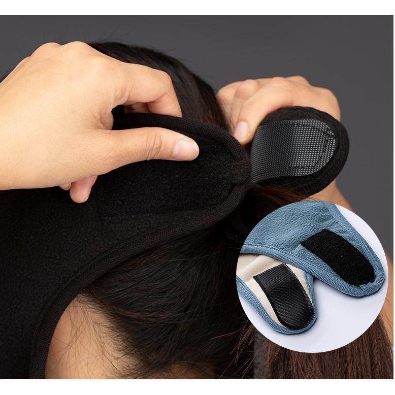 Hình ảnh Khẩu trang ninja vải nỉ dán gáy che kín mặt tai chống nắng chạy xe phượt nam nữ hè - khau trang ni