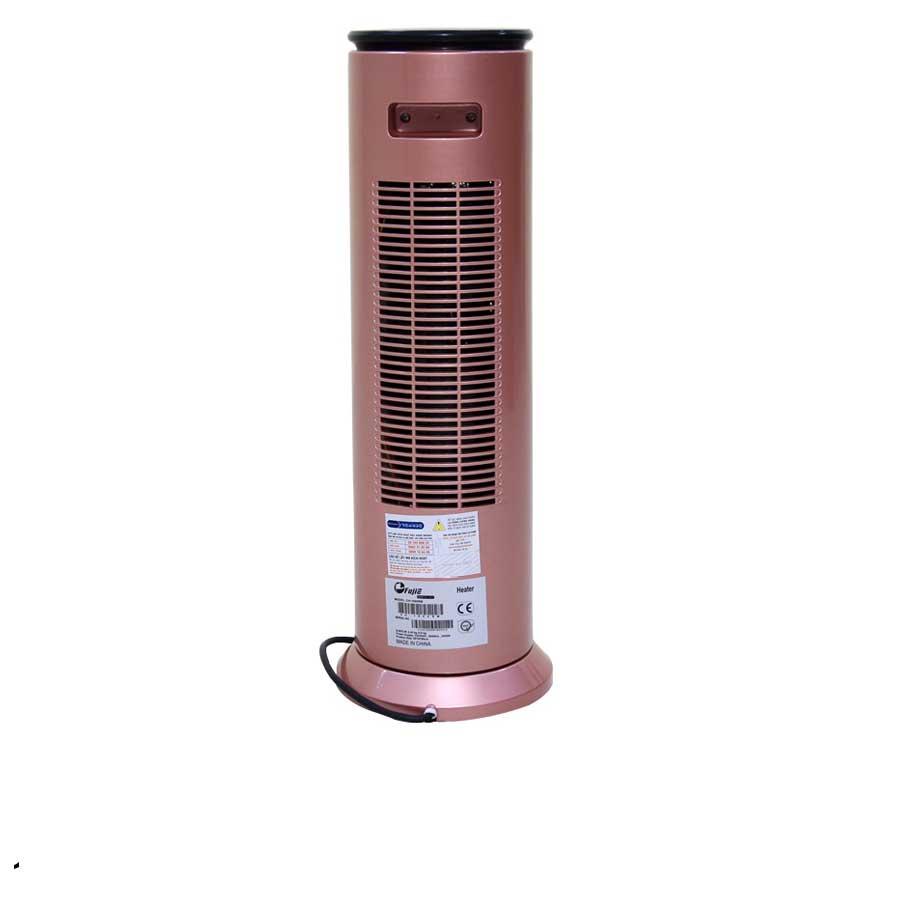 Quạt sưởi gốm Ceramic Fujie CH-1600RM, 1000W/2000W, điều khiển từ xa, 10-20m2, màu vàng hồng đen - hàng chính hãng