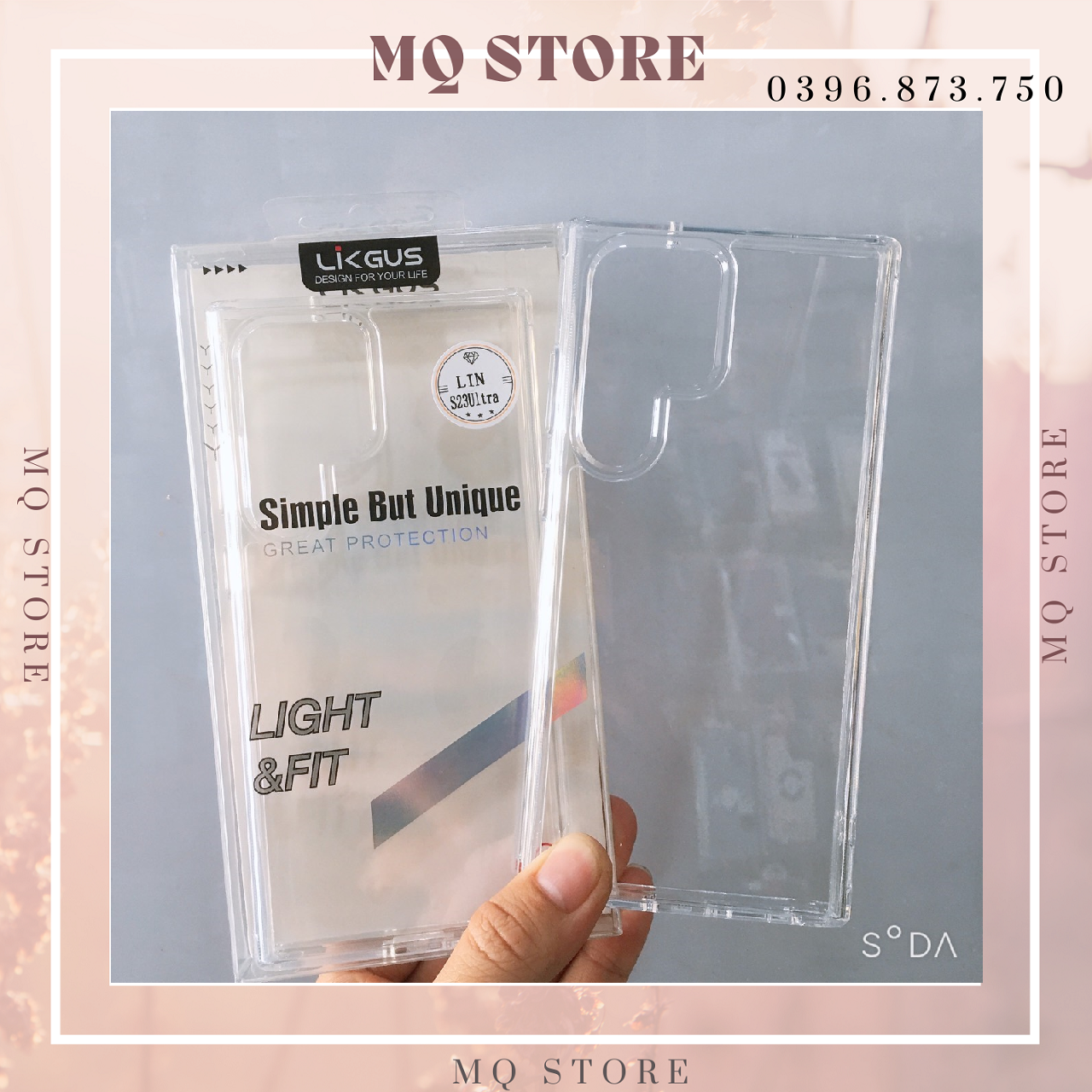 Ốp lưng Likgus trong suốt chống sốc không ố màu dành cho Samsung Galaxy S23/ S23Plus/ S23 Ultra