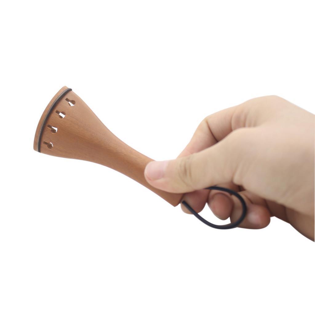 Professional 3/4 4/4 Violin Tailpiece + Tail Gut 4.72 x 2.36 x 0.39inch
