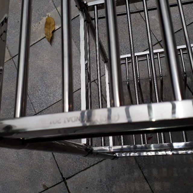 Kệ inox ống 3 tầng để bát đĩa 73×65×33cm - Gia dụng Dũng Hà