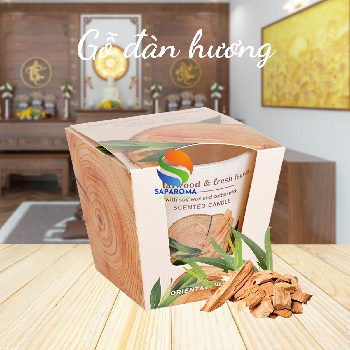 Ly nến thơm tinh dầu Bartek Oriental Wood 115g QT9663 - gỗ đàn hương, nến trang trí, thơm phòng, thư giãn, hỗ trợ khử mùi (giao mẫu ngẫu nhiên)