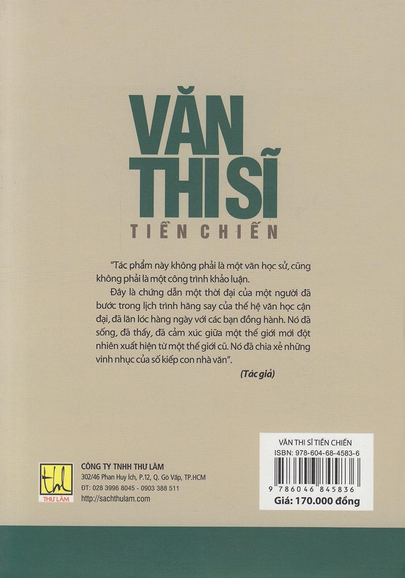 Văn Thi Sĩ Tiền Chiến