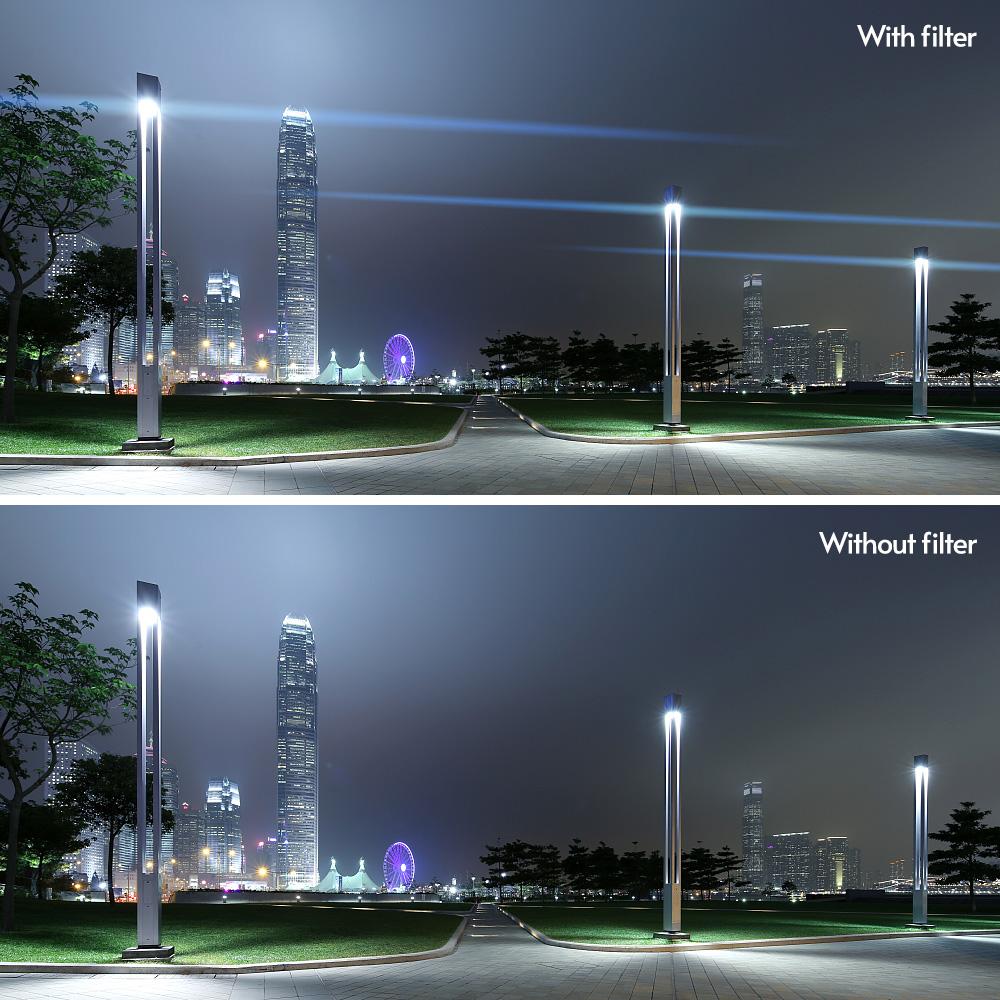 77mm Blue Streak Lens Filter Special Effects Anamorphic Optical Glass Filter for DSLR Cameras
