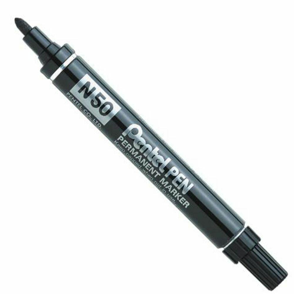 Bút dạ dầu Pentel N50 - Viết được trên nhiều chất liệu, Mực nhanh khô, không nhòe khi thấm nước