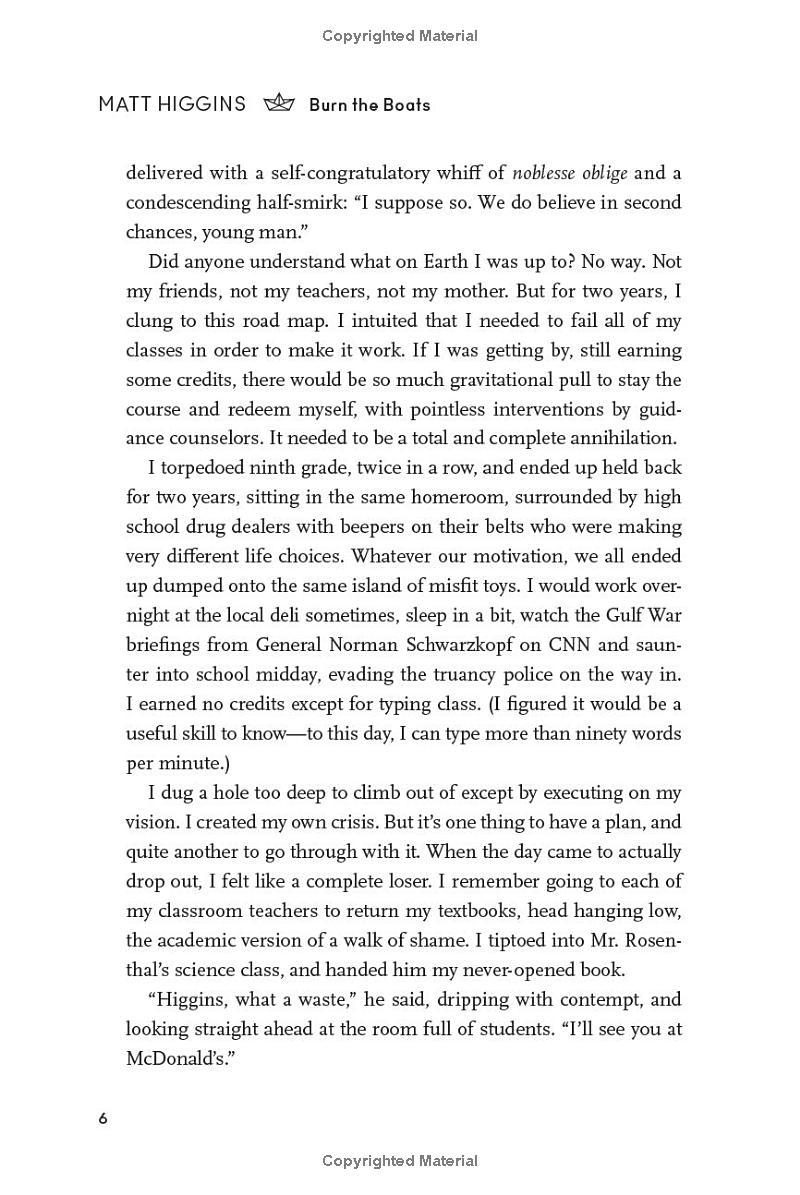 Sách ngoại văn: Burn The Boats