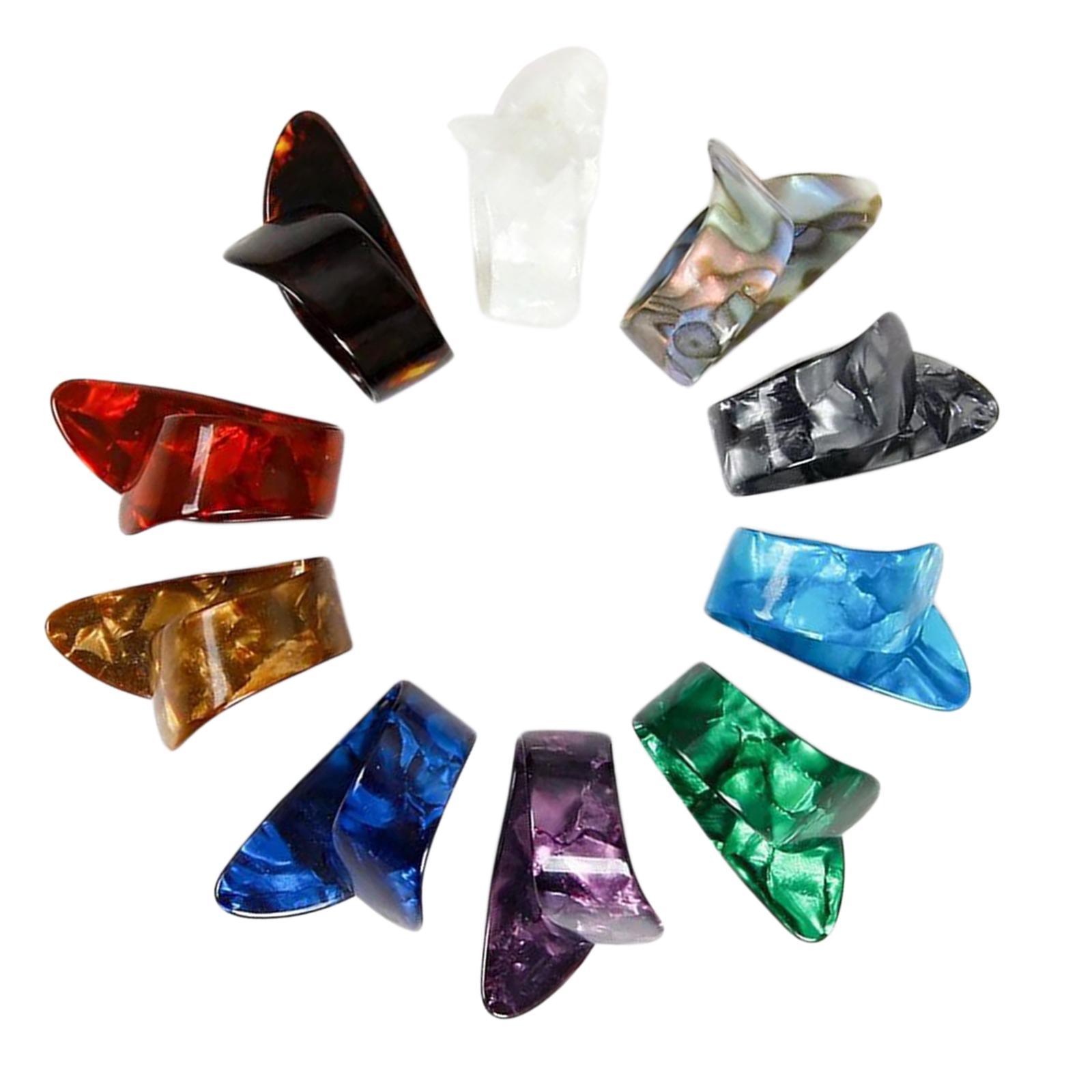 10Pcs Guitar Thumb Finger Picks for Banjo String Instrument Accessories