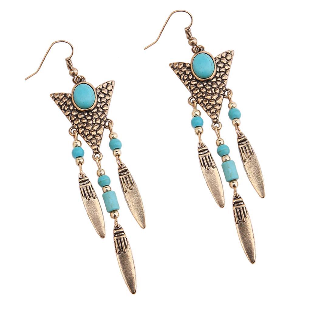 1Pair Vintage Charms Pendant Drop Earrings Women Dangle Earrings