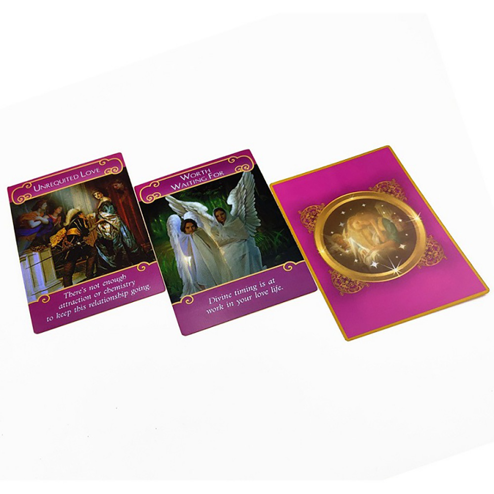 [Size Gốc] Bài Oracle Romance Angels Size Gốc 44 Lá Bài Cán Bóng Đẹp Tặng Link Hướng Dẫn Tiếng Việt Và Đá Thanh Tẩy