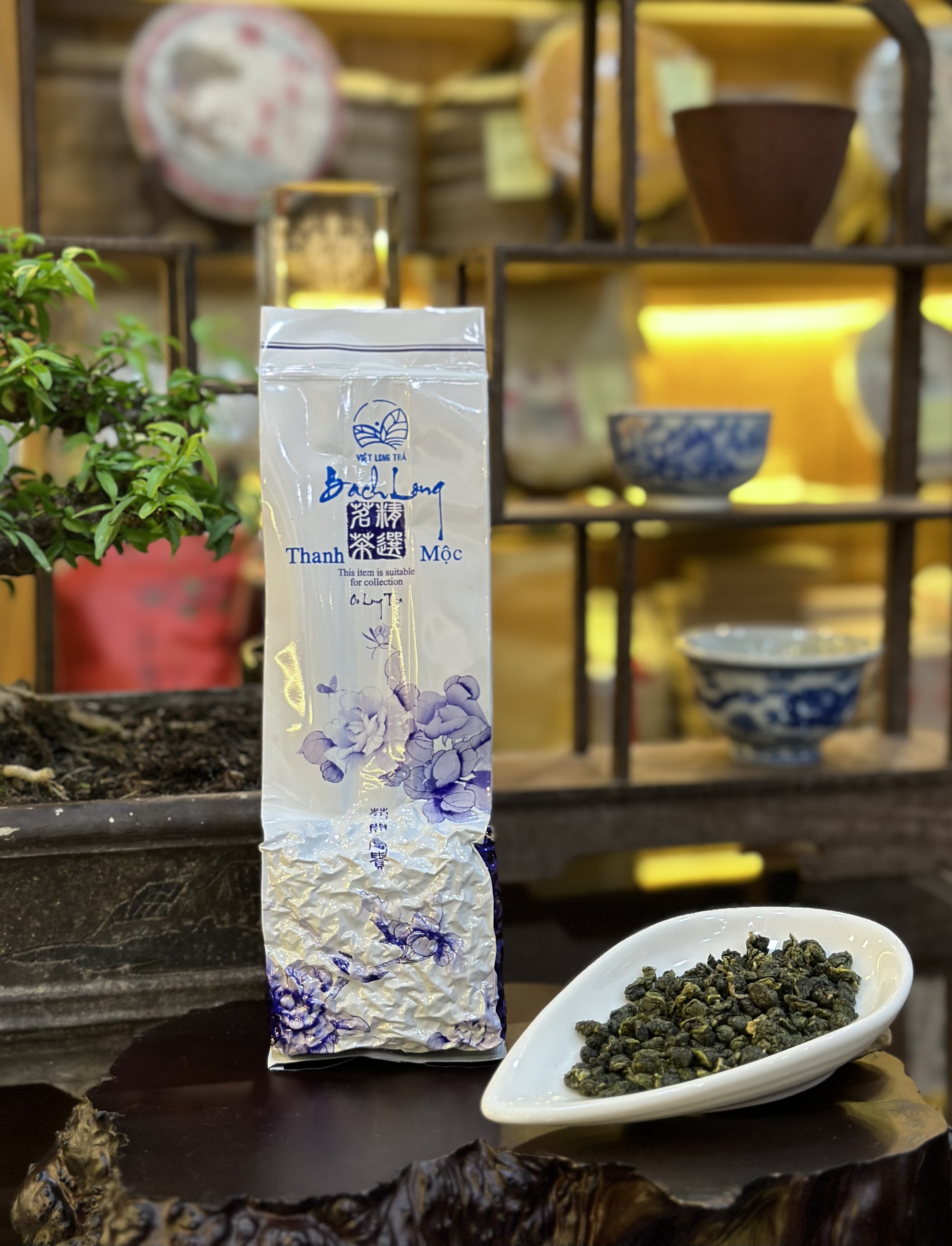TRÀ Ô LONG BẠCH LONG - TRÀ ĐẸP DA HỖ TRỢ GIẢM CÂN - TIÊU HÓA TỐT - ORGANIC OOLONG TEA - 100G