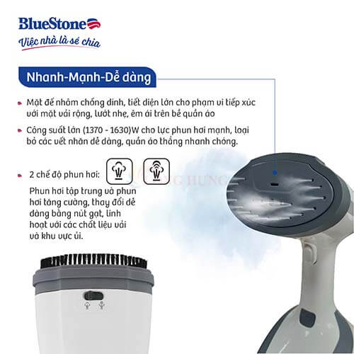 Bàn ủi hơi nước cầm tay Bluestone GSB-4031 - Hàng chính hãng