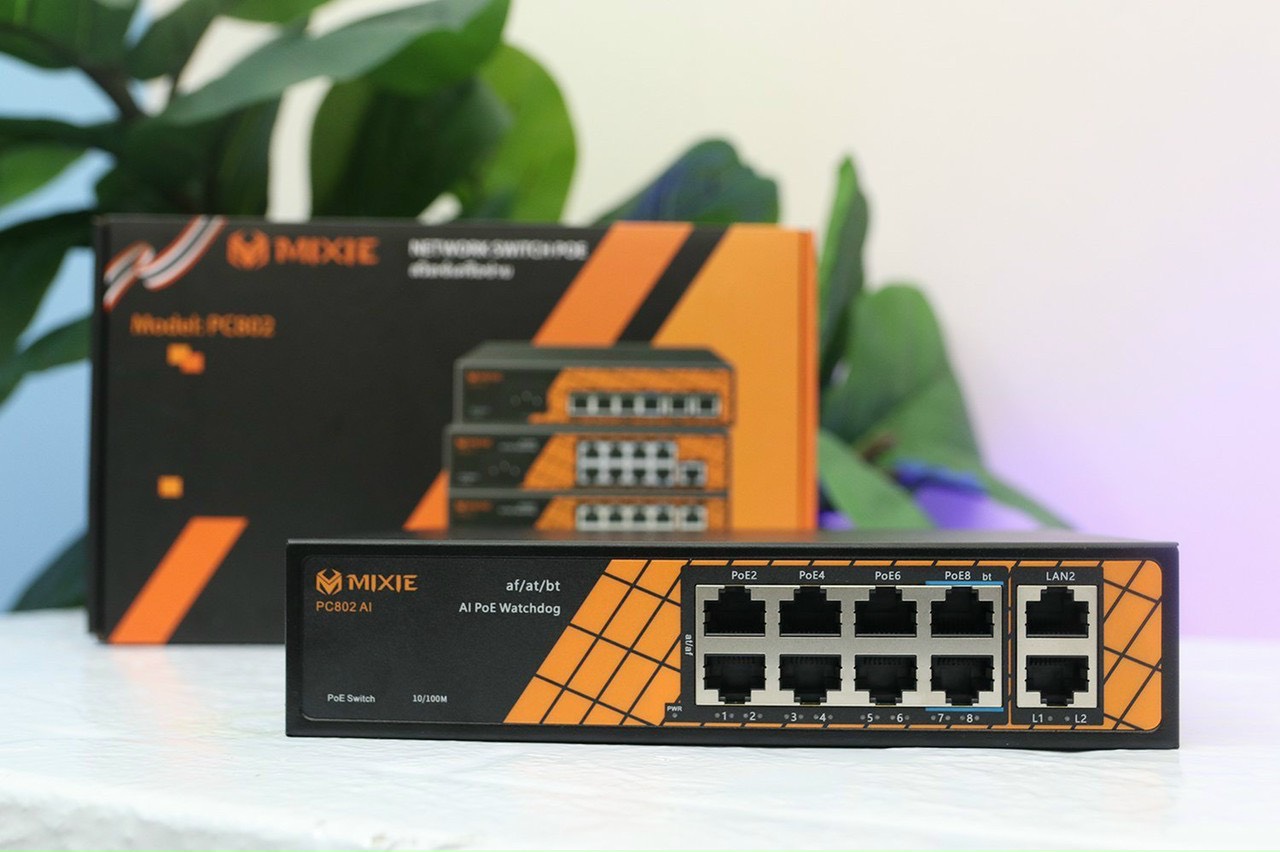 BỘ CHIA MẠNG SWITCH POE 8 PORT 10/100M + 2 PORT UPLINK - Hàng chính hãng