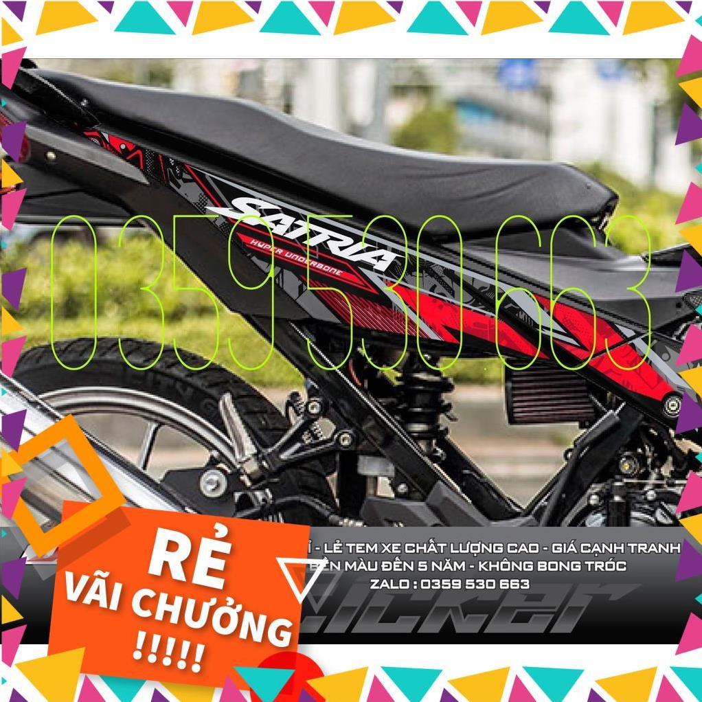 Tem Rời Raider FI Mẫu Samurai Đen Đỏ Mẫu Mới