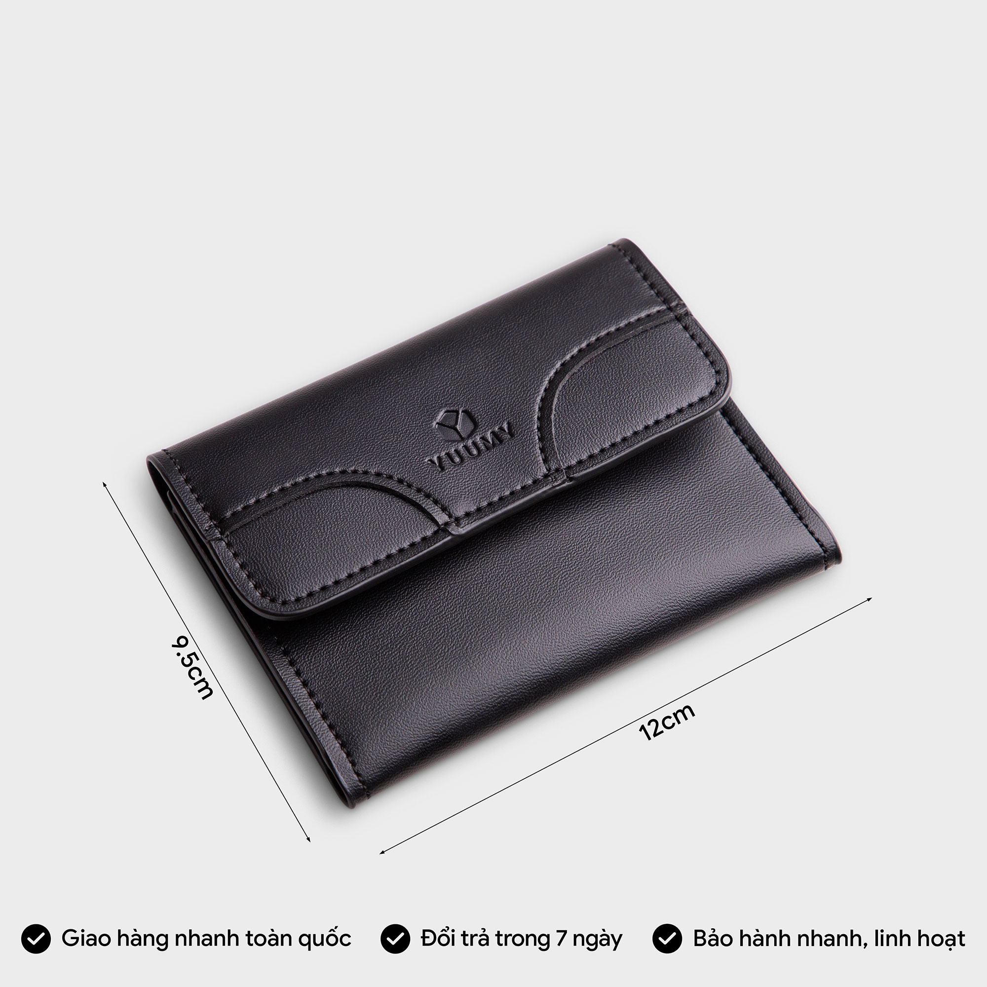 Ví Yuumy ( Thời trang nữ kiểu cầm tay dáng ngắn - Ví da Mellow YV40 )