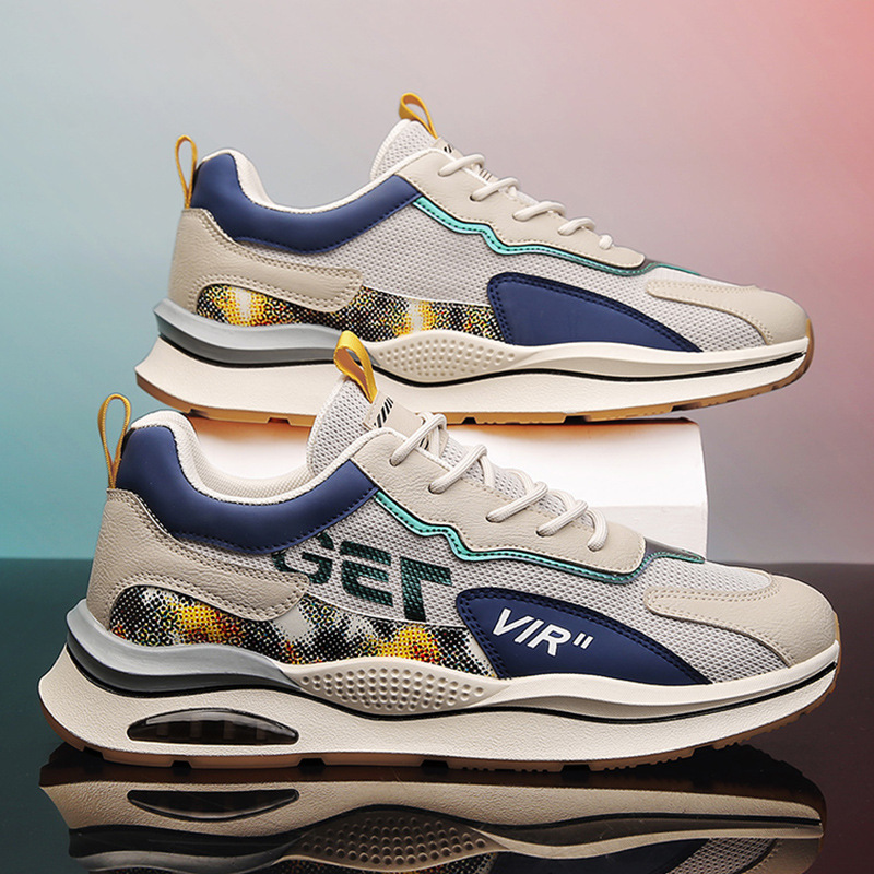 Giày Thể Thao Nam GEMI - Giày Sneaker Màu Đen - Xám - Kaki, Giày Nam Đẹp, Phong Cách Trẻ Trung Năng Động - G5050