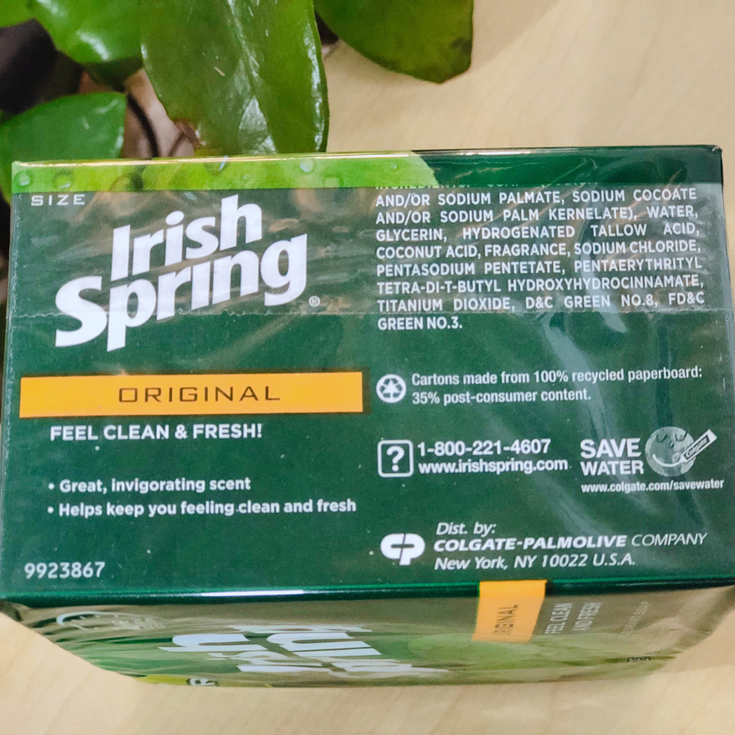 COMBO 2 LỐC 3 CỤC XÀ BÔNG CỤC IRISH SPRING ORIGINAL 314G.4X2