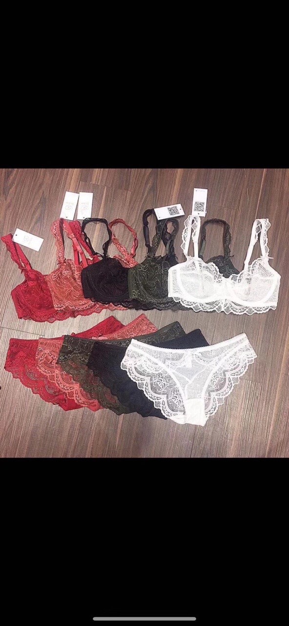 Đồ Lót Ren Không Đệm - Set Đồ Lót Ren Có Gọng - Bộ Đồ Lót Ren Sexy - Bộ Đồ Lót Ren Không Đệm Mút